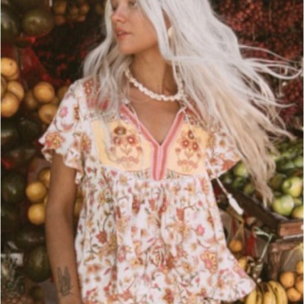Spell And The Gypsy Portobello Road Boho Top-Honeydew